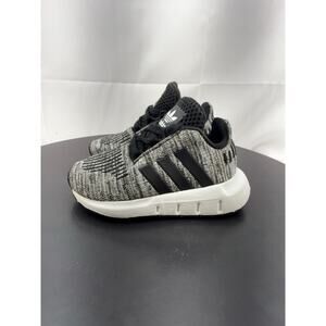 Adidas Swift Run Unisex Baby Toddler Size 4K Gray Black Sneakers Shoes FX3745